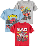 Nickelodeon Boys' 2T-4T Blaze and Monster Machines 3 Pack T-Shirt Bundle