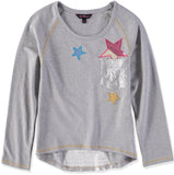 Delias Girls 7-16 Star Sequin Pocket Raglan Shirt