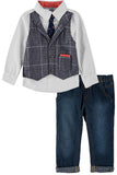 Little Lad Boys 12-24 Months 3-Piece Vested Jean Set