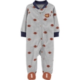 Carters Boys 0-9 Months Football Microfleece Sleep and Play