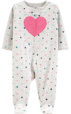 Carters Girls 0-9 Months Dot Heart Sleep N Play