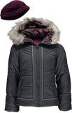 London Fog Girls Puffer Jacket with Hat