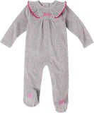 Juicy Couture Girls 0-9 Months Ruffle Velour Sleep and Play
