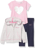 DKNY Girls 12-24 Months 3-Piece Sweatshirt Legging Set