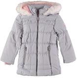 London Fog Girls 4-6X Fur Sparkle Parka Jacket