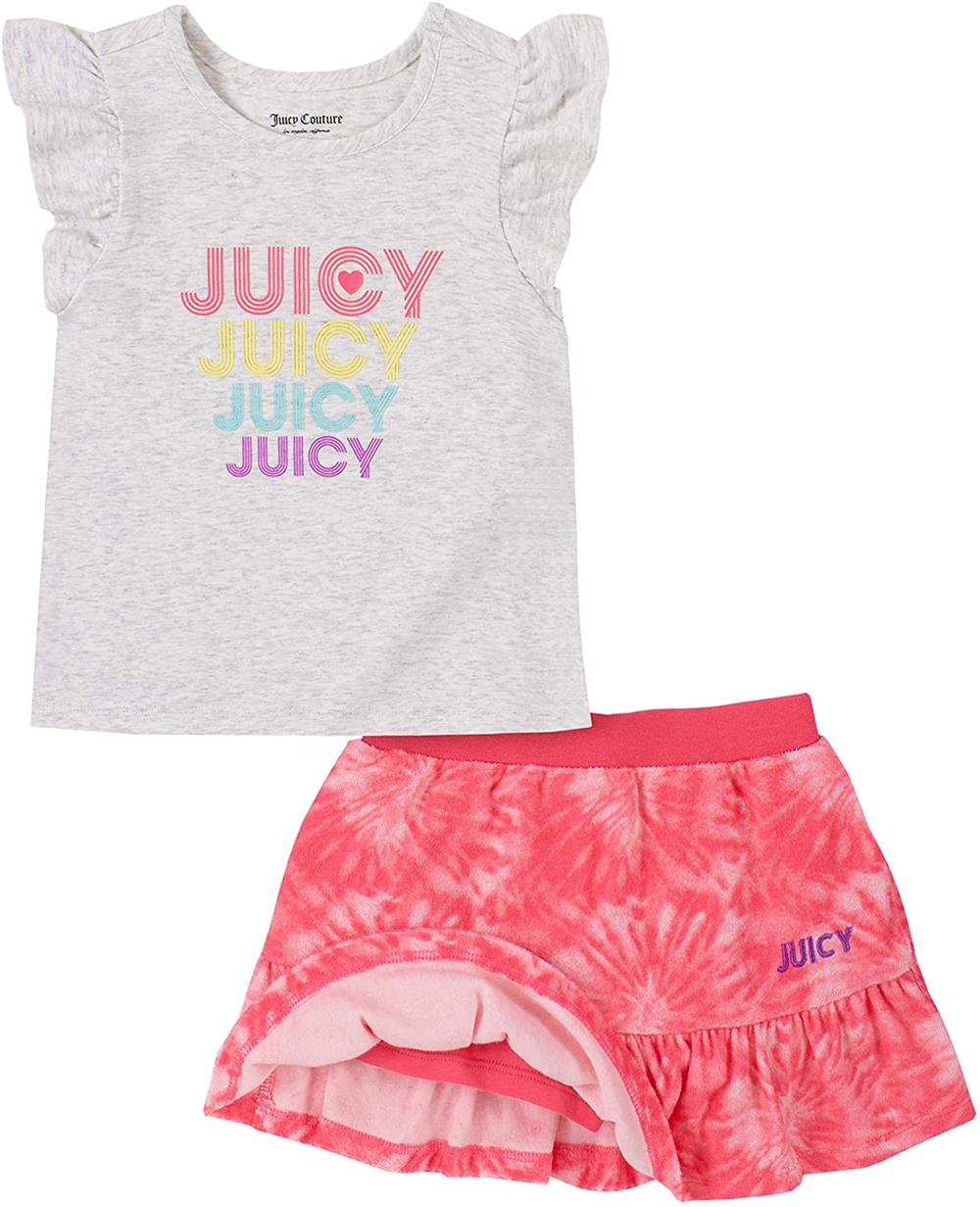Juicy Couture Girls 0-9 Months Flutter Tee Scooter Set