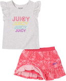 Juicy Couture Girls 2T-4T Flutter Tee Scooter Set