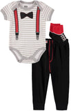 Dapper Dude Boys 0-9 Months 3-Piece Suspender Dress Up Set