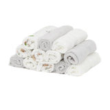 Rene Rofe Baby Bed & Bath Collection Terry Washcloths, 12 Pack