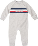 Tommy Hilfiger Boys Logo Chest Stripe Crew Neck Coverall