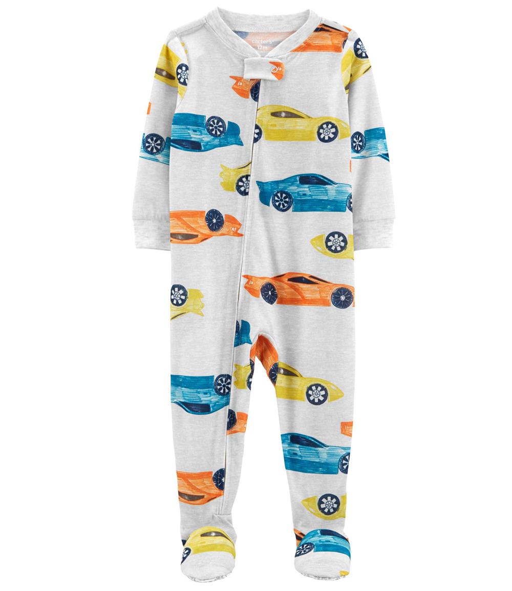 Carters Boys 12-24 Months 1-Piece Cars Loose Fit Poly PJs