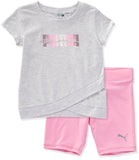 PUMA Girls 2T-4T Puma Bike Short Set