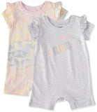 PUMA Girls 0-9 Months 2-Pack Romper