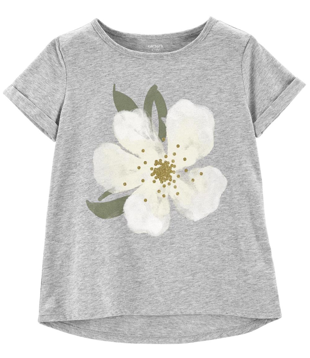 Carters Girls 4-6X Floral Jersey Tee