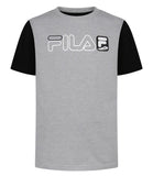 FILA Boys 8-18 Short Sleeve Graphic Color Block T-Shirt