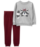 Carters Boys 2T-5T 2-Piece Raccoon Pullover & Jogger Set