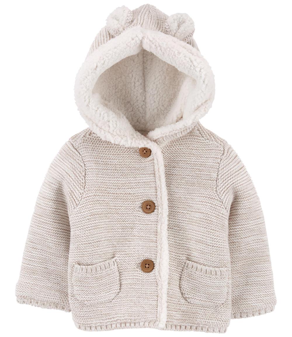 Carters Boys 0-24 Months Sherpa-Lined Cardigan Jacket