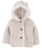 Carters Boys 0-24 Months Sherpa-Lined Cardigan Jacket