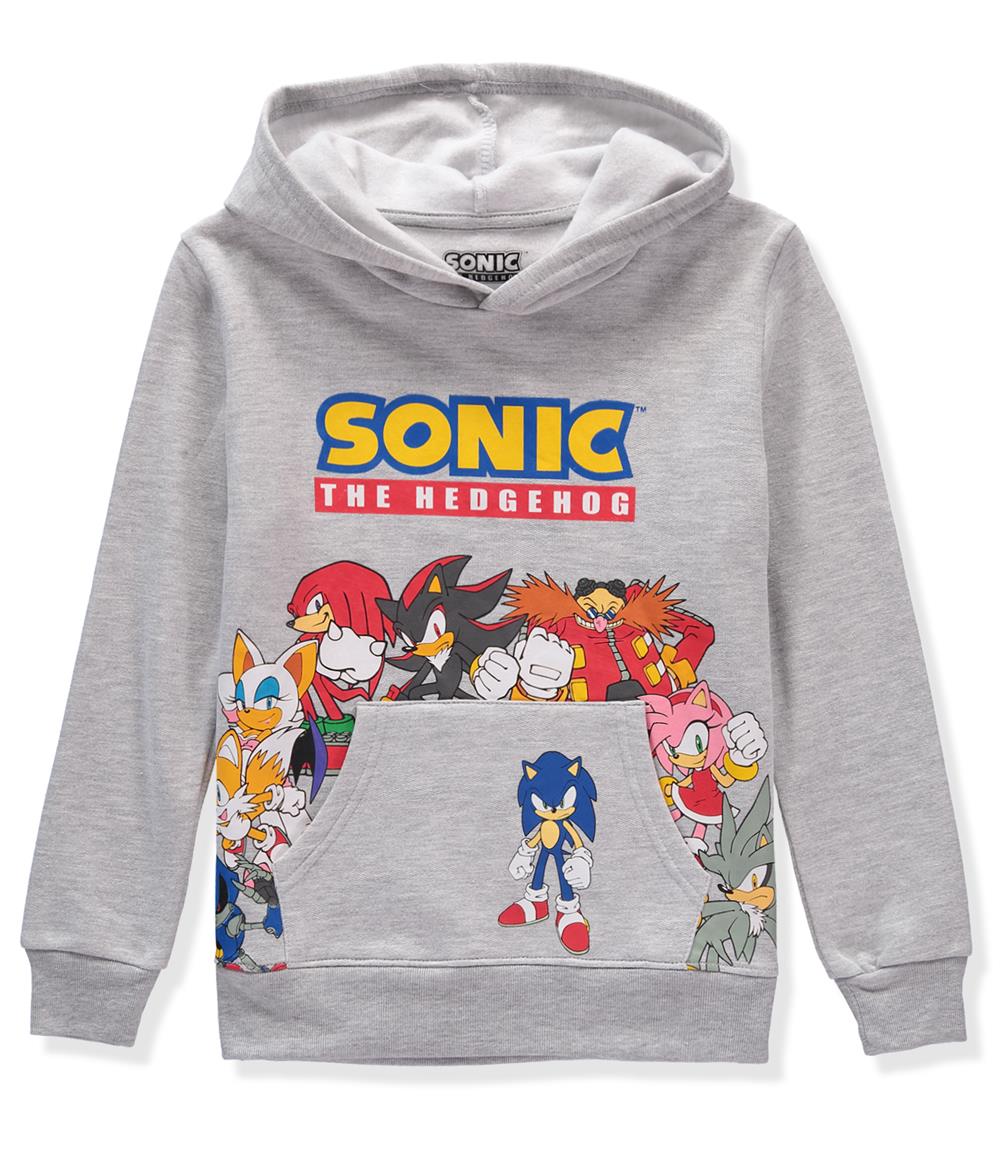 Sonic Boys 4-20 Long Sleeve Sonic and Friends Hooded Sweatshirt