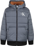 Calvin Klein Boys 8-20 Heavy Weight Ribbed Waist Puffer Jacket