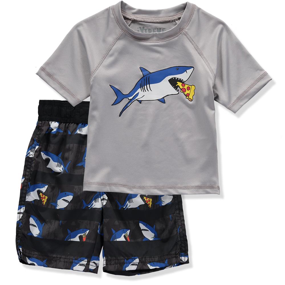 iXtreme Boys 2T-4T Shark Rashguard Swim Set