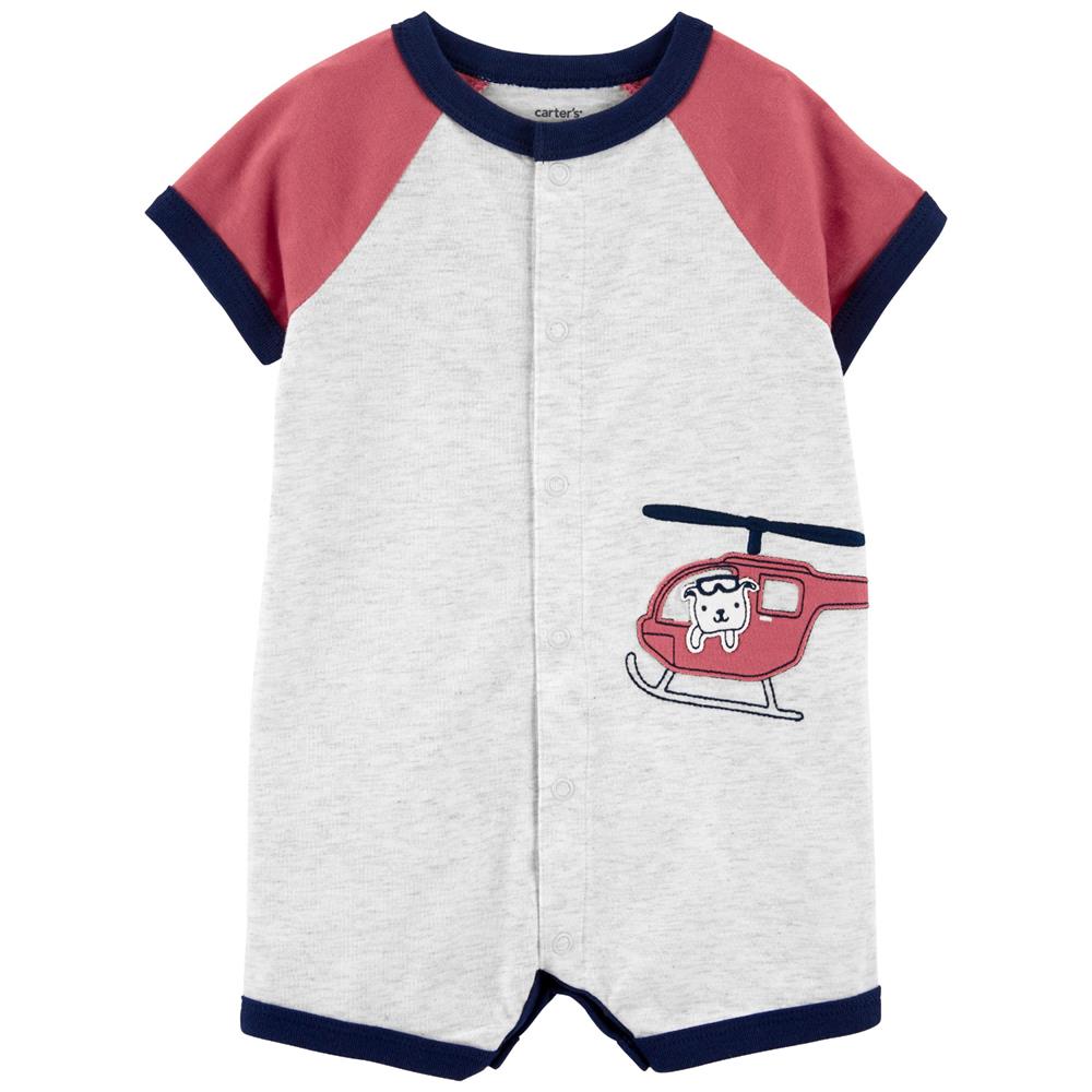 Carters Boys 0-9 Months Helicopter Snap-Up Romper