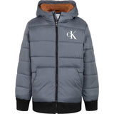 Calvin Klein Boys 4-7 Heavy Weight Ribbed Waist Puffer Jacket