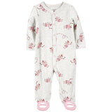 Carters Girls 0-9 Months Ballet Snap-Up Cotton Blend Sleep & Play