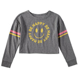 Kid Topia Girls 7-16 Long Sleeve Crop Top Cropped T-Shirt