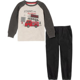 Kids Headquarters Boys 12-24 Months Firetruck Pant Set