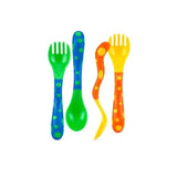 Nuby Fun Feeding Spoon & Fork Set - 2 Sets
