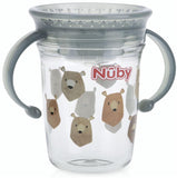 Nuby Tritan No Spill 2 Handle 360º Printed Wonder Cup, 8 oz