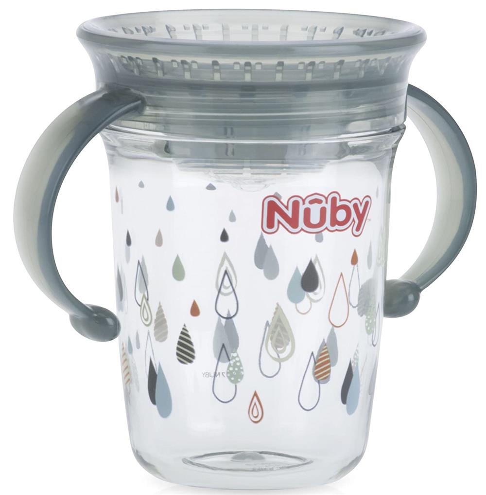 Nuby Tritan No Spill 2 Handle 360º Printed Wonder Cup, 8 oz