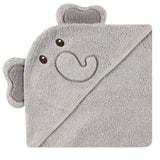 Luvable Friends Unisex Baby Cotton Animal Face Hooded Towel