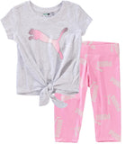 PUMA Girls 2T-4T T-Shirt Capri Legging Set