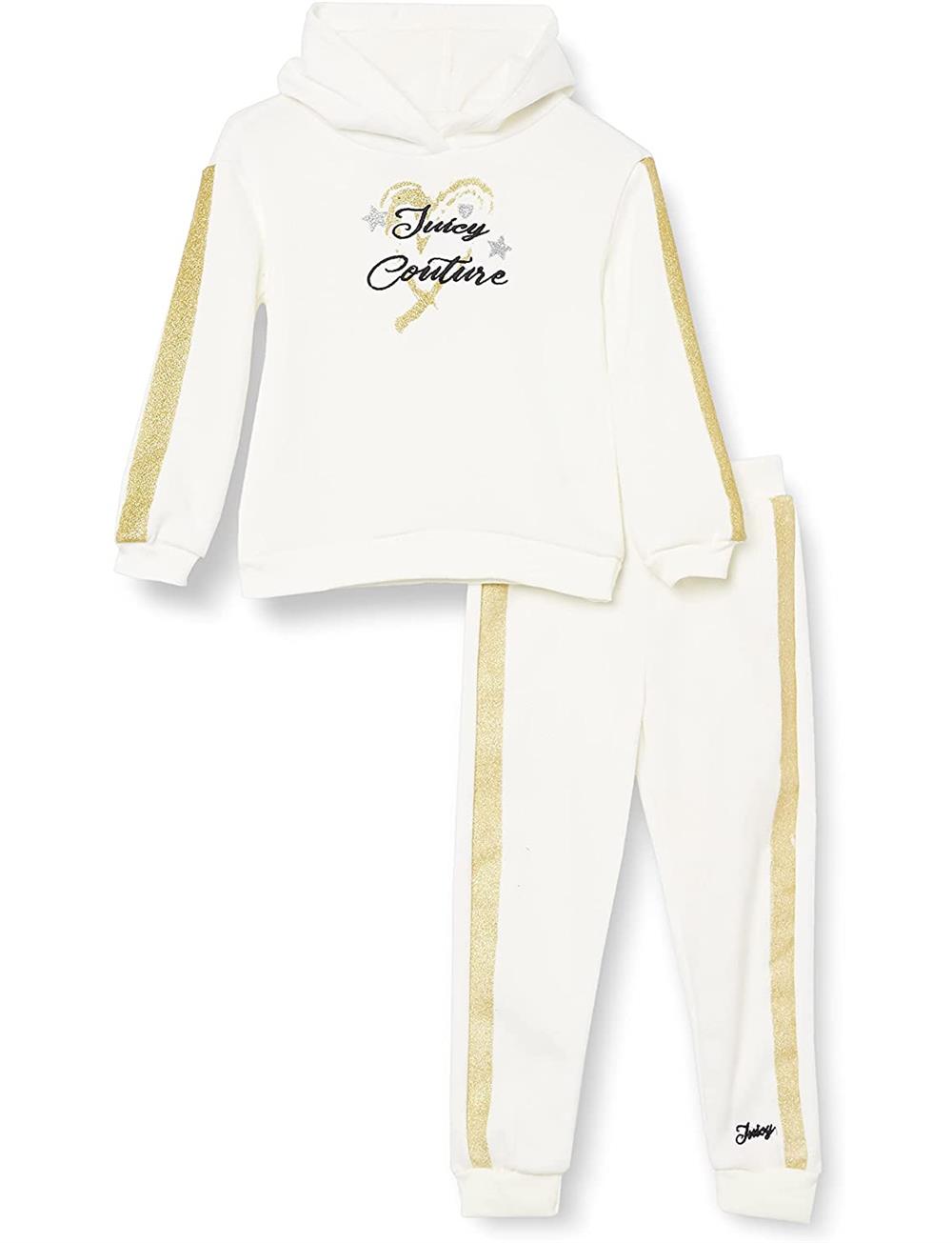 Juicy Couture Girls 12-24 Months Heart Hooded Jogger Set
