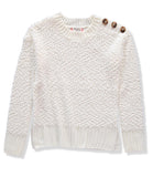 Jolie & Joy Girls 7-16 Soft Pullover Shoulder Button Sweater