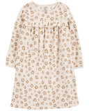 Carters Girls 2-6X Leopard Fleece Nightgown