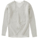 Jolie & Joy Girls 7-16 Knot Front Pullover Shaker Sweater