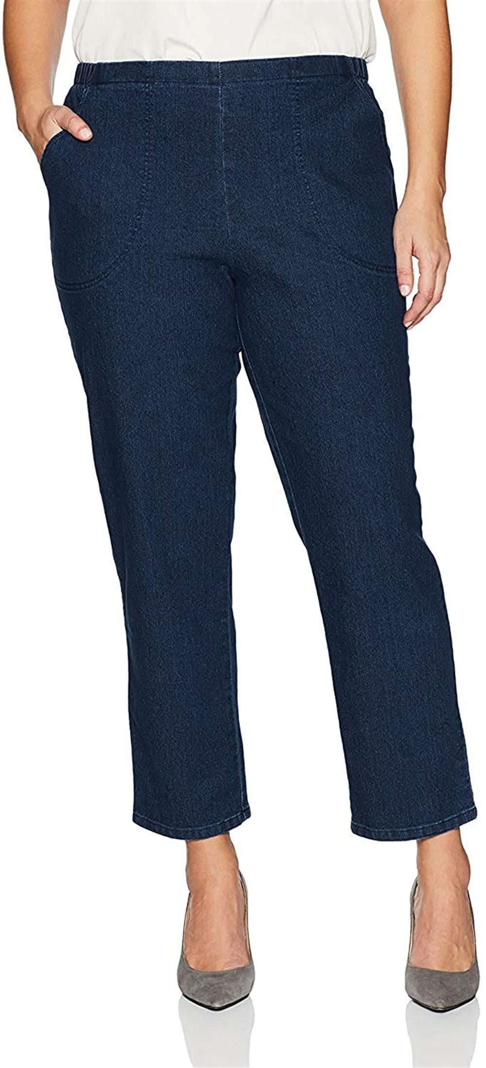 Just My Size Women's Plus 2 Pocket Stretch Pull on Pant 