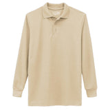 Galaxy Boys 4-7 Long Sleeve Polo School Uniform Shirt
