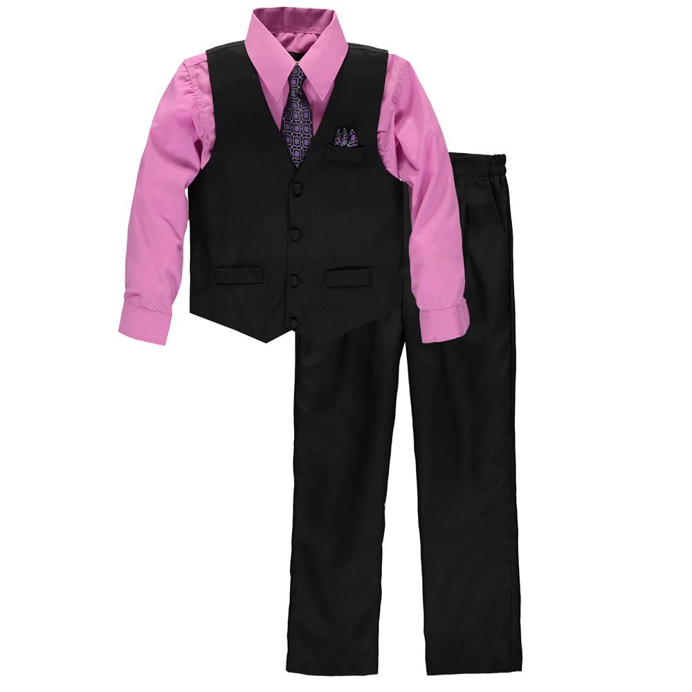 Vittorino Boys 4-7 4-Piece Suit Vest Set