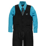 Vittorino Boys 8-16 4-Piece Suit Vest Set