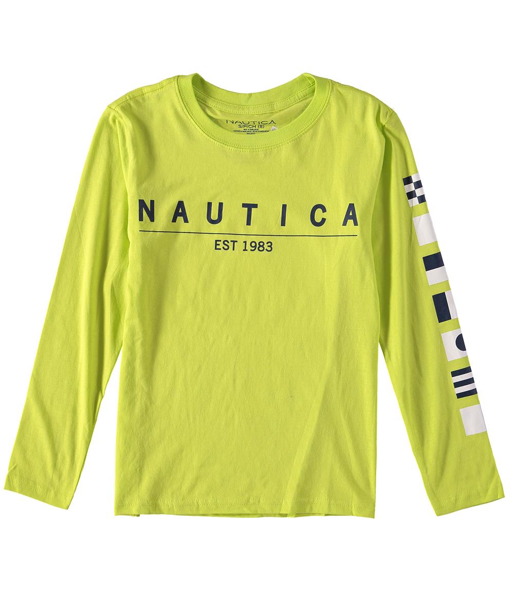 Nautica Boys 8-20 Flag Long Sleeve Crew T-Shirt