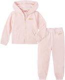 Juicy Couture Girls 12-24 Months Embroidered Velour Jogger Set