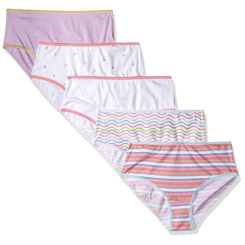 Trimfit Girls 2-16 Popsicle Print Briefs 5-Pack – S&D Kids