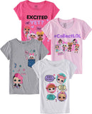 MGA Girls' LOL Surprise! Short-Sleeve T-Shirt 4-Pack