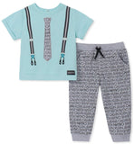 Calvin Klein Boys 12-24 Months Tie Shirt Legging Set