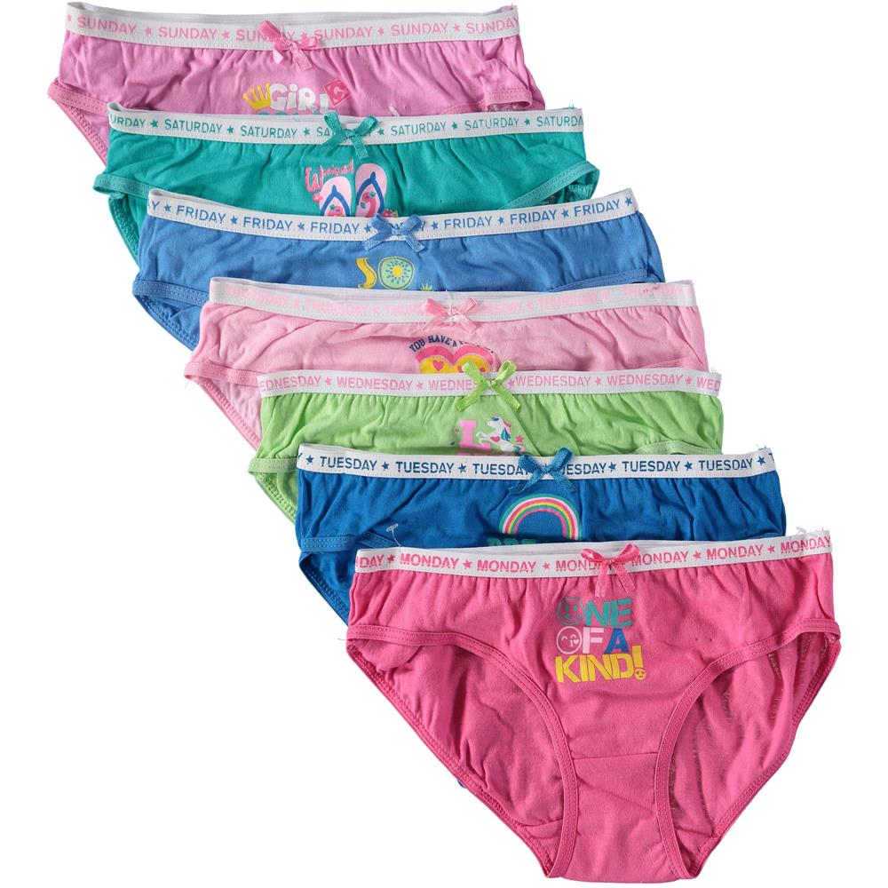 Rene Roff Rene Rofe Girls 8-16 Melanie 7-Pack Bikini Underwear – S&D Kids