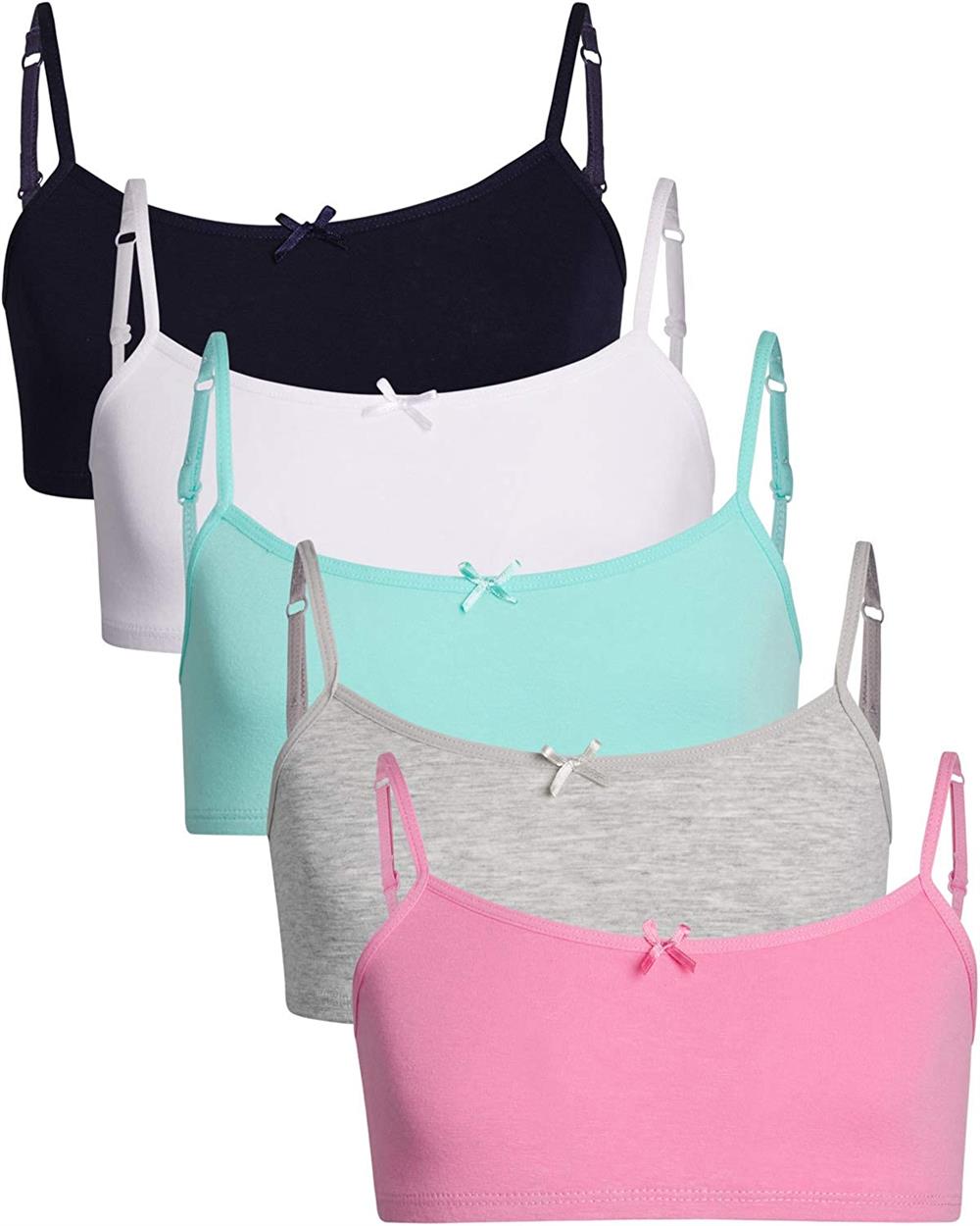 Rene Rofe Girls 7-16 Evie Bralette 5-Pack – S&D Kids